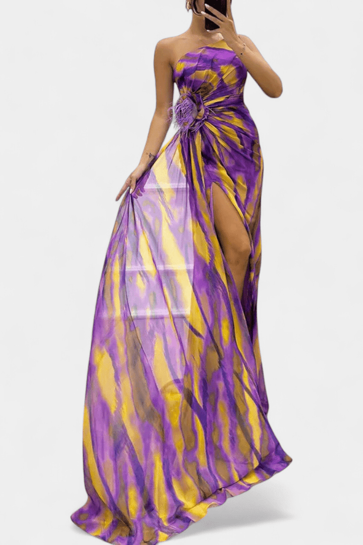 Catarina | Vestido maxi colorido