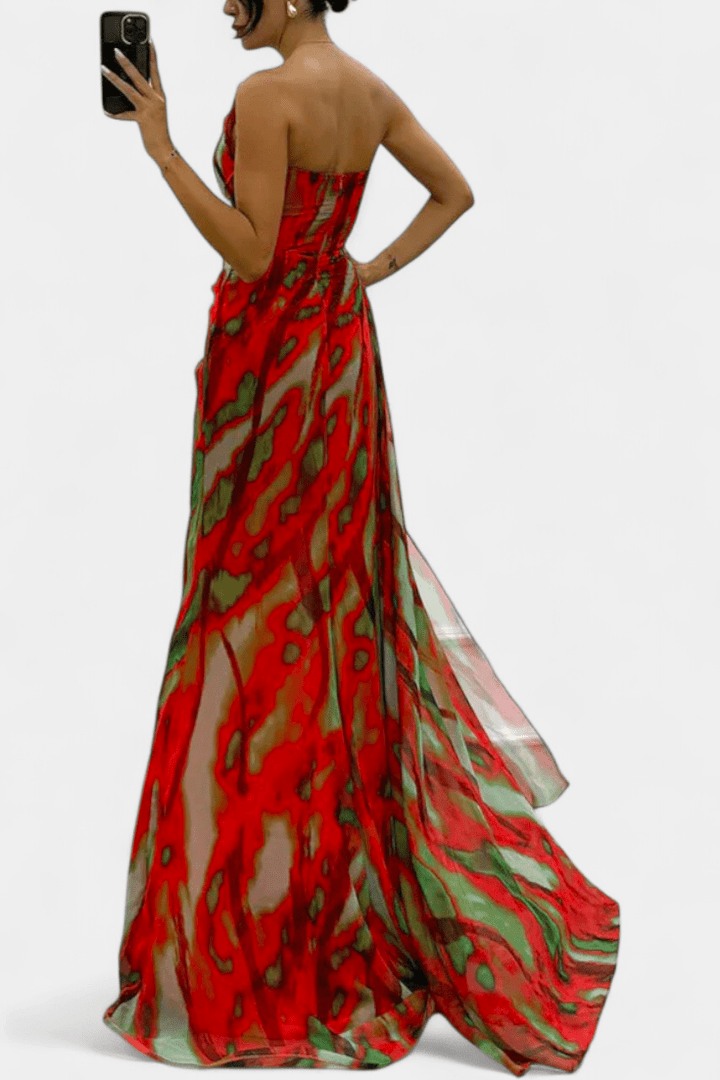 Catarina | Vestido maxi colorido