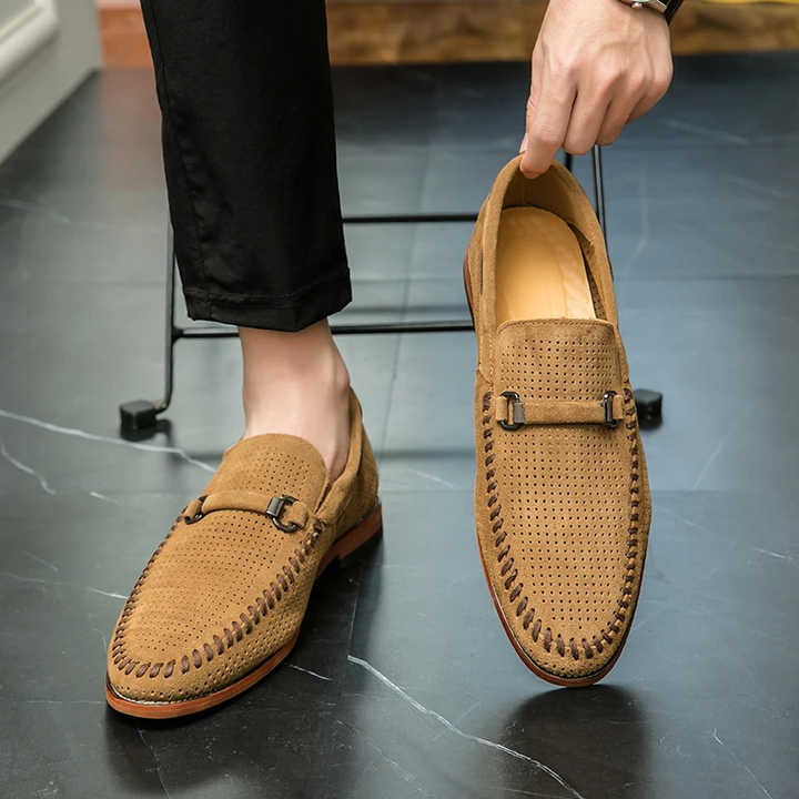 Fernando | Mocassins em pele camurça firenze