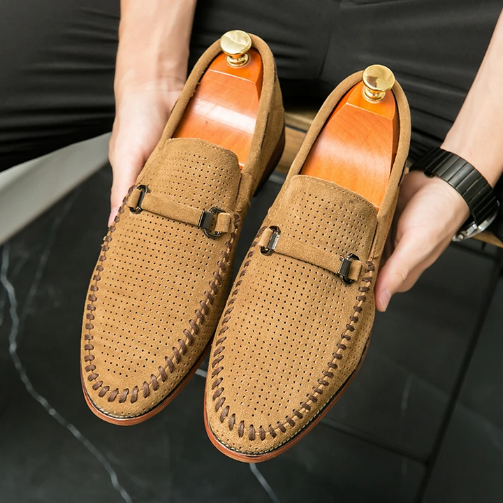 Fernando | Mocassins em pele camurça firenze