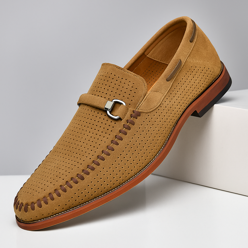 Fernando | Mocassins em pele camurça firenze