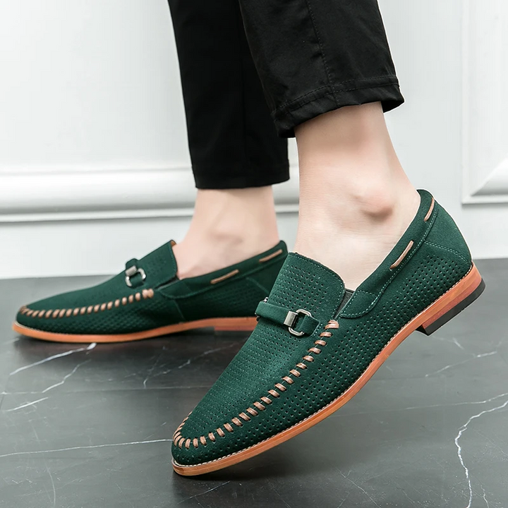 Fernando | Mocassins em pele camurça firenze