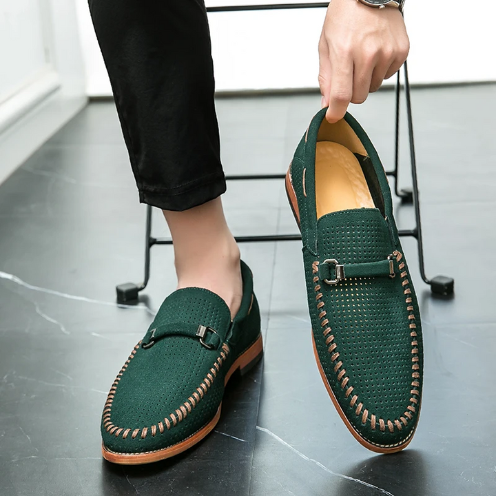 Fernando | Mocassins em pele camurça firenze