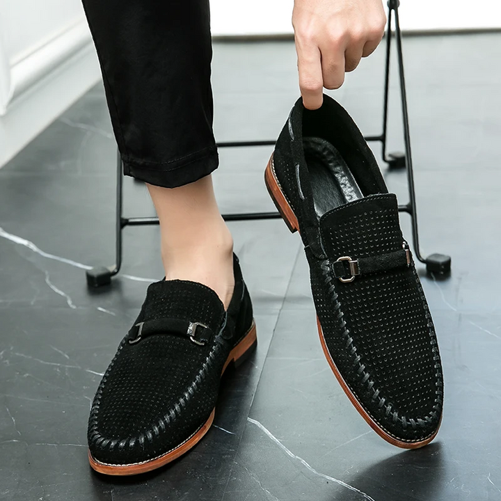 Fernando | Mocassins em pele camurça firenze