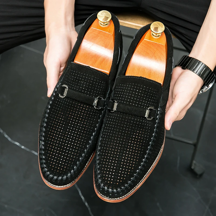 Fernando | Mocassins em pele camurça firenze