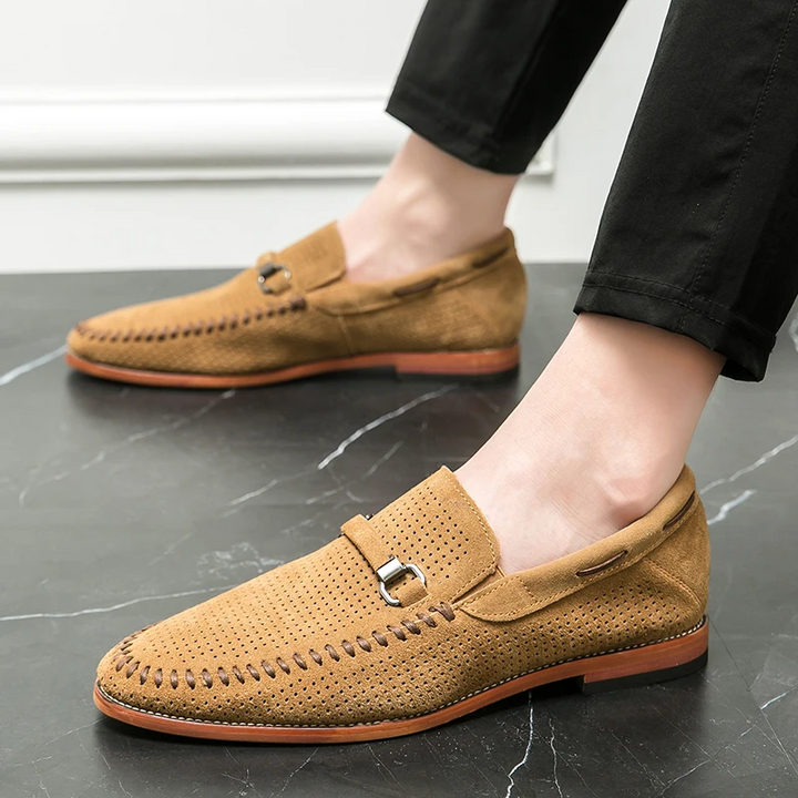 Fernando | Mocassins em pele camurça firenze
