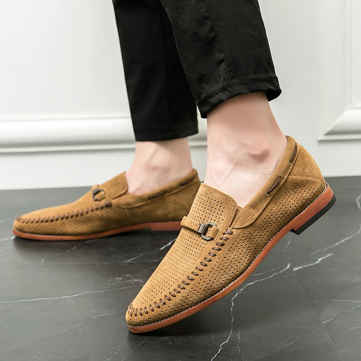 Fernando | Mocassins em pele camurça firenze