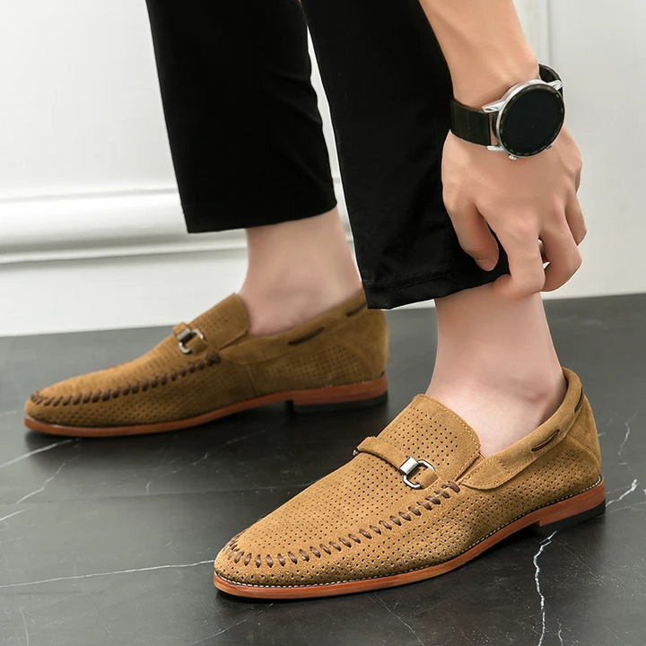Fernando | Mocassins em pele camurça firenze