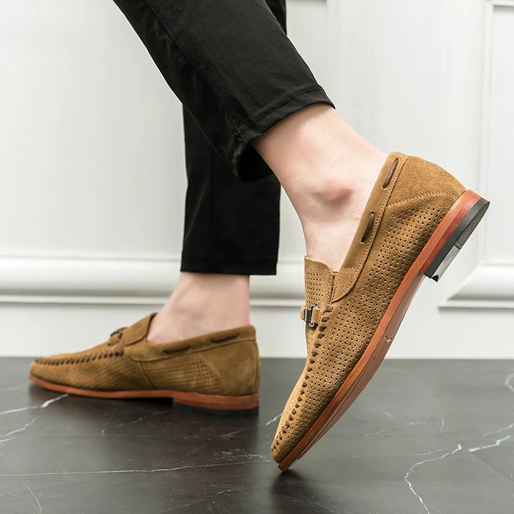 Fernando | Mocassins em pele camurça firenze