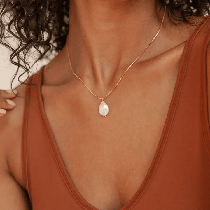 Rosário | Giulia colar com bordo dourado