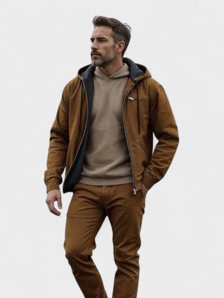 Aníbal | Sweatshirt com capuz elegante com fecho
