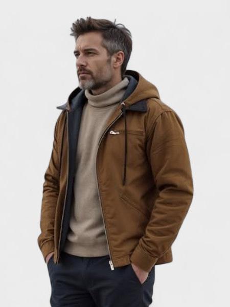 Aníbal | Sweatshirt com capuz elegante com fecho
