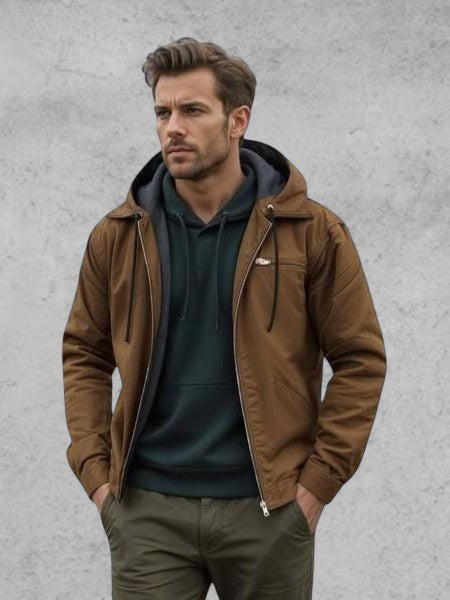 Aníbal | Sweatshirt com capuz elegante com fecho