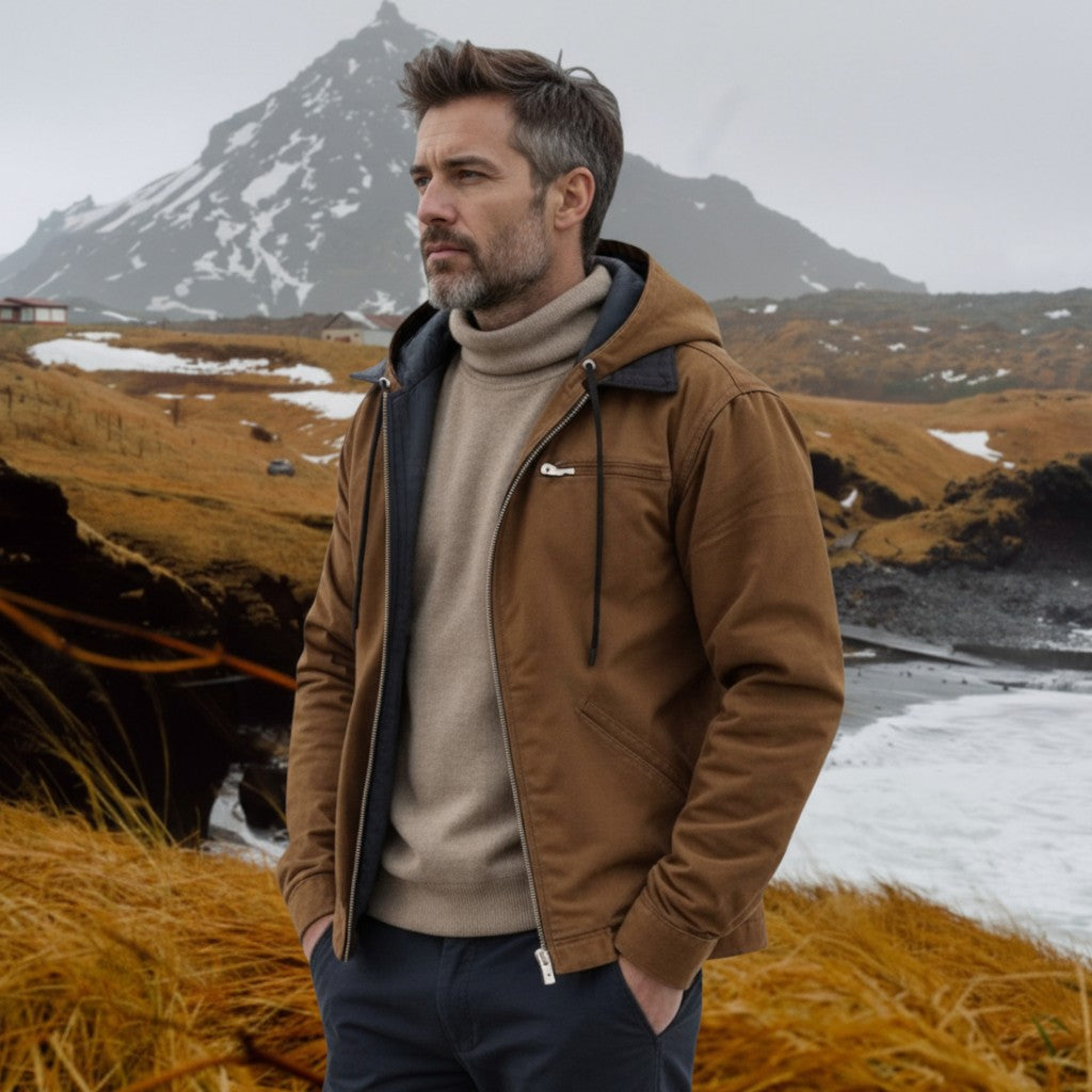 Fernando | Sweatshirt com capuz elegante com fecho