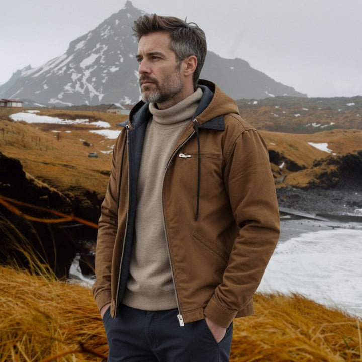 Fernando | Sweatshirt com capuz elegante com fecho