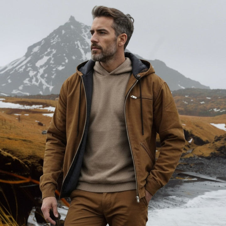 Fernando | Sweatshirt com capuz elegante com fecho
