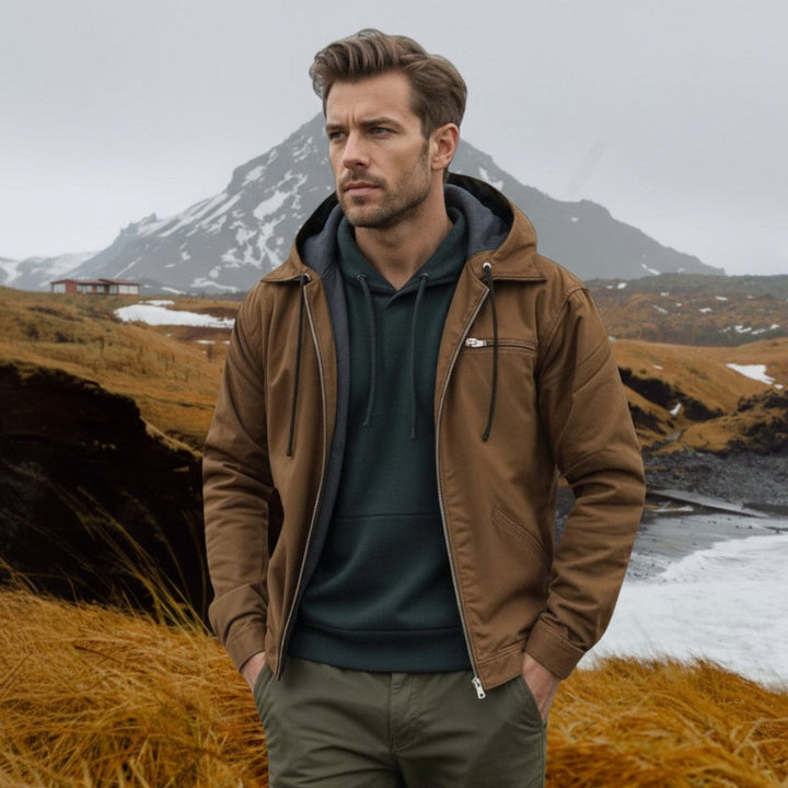 Fernando | Sweatshirt com capuz elegante com fecho