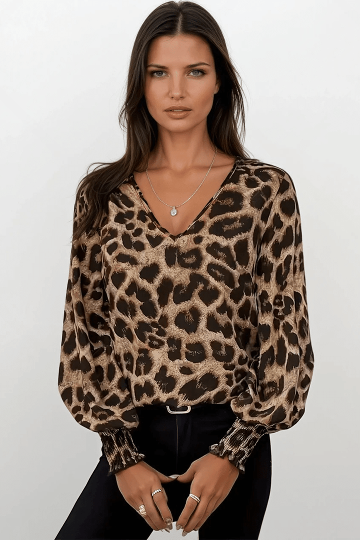 Ângela | Camisa leopardo