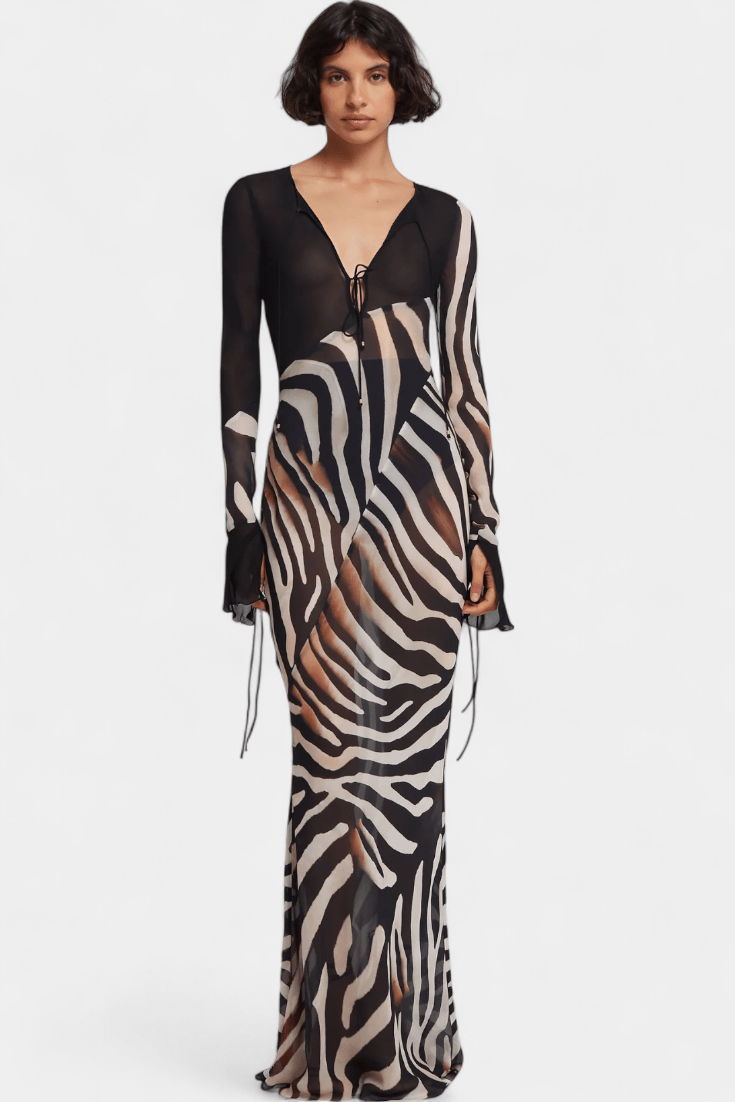 Carla | Vestido zebra
