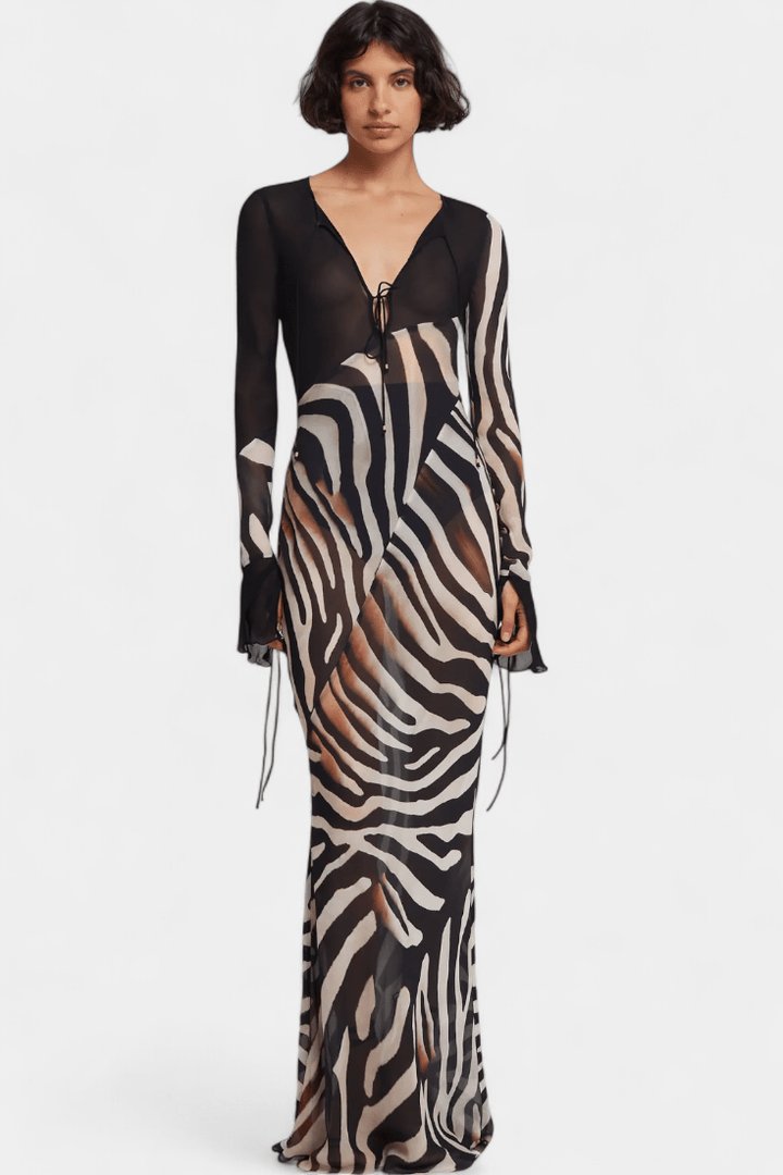 Carla | Vestido zebra
