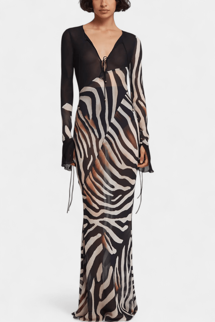 Carla | Vestido zebra