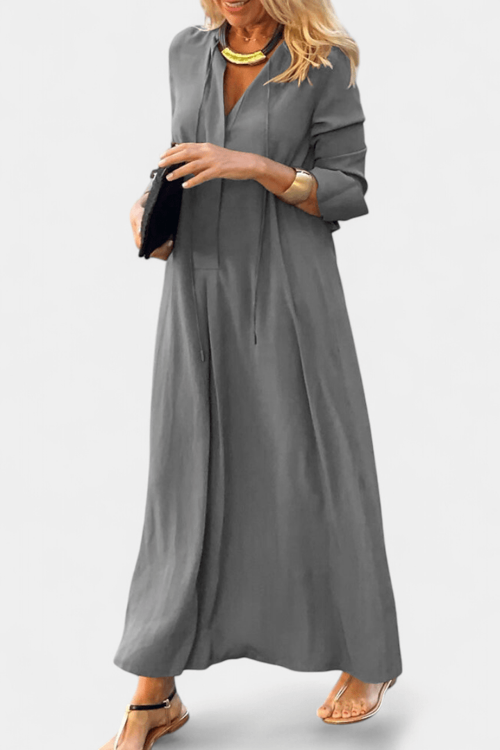 Catarina | Vestido com decote em V