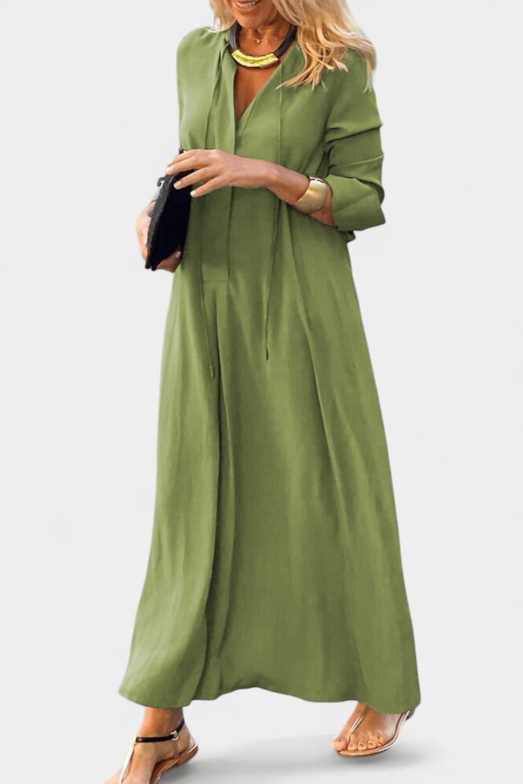 Catarina | Vestido com decote em V