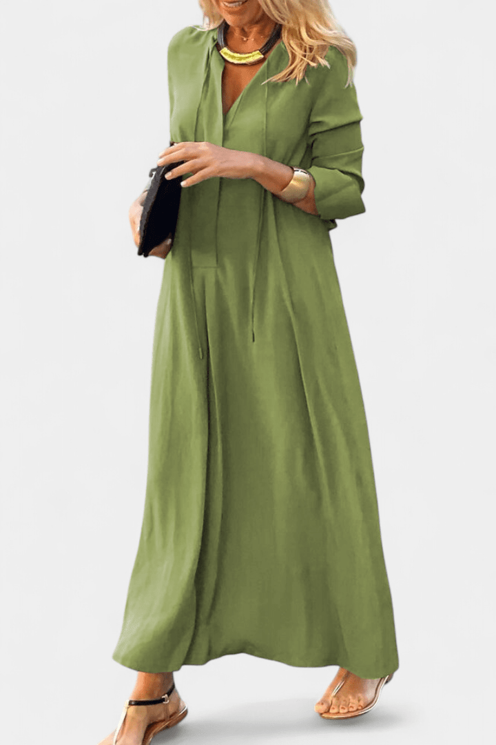 Catarina | Vestido com decote em V