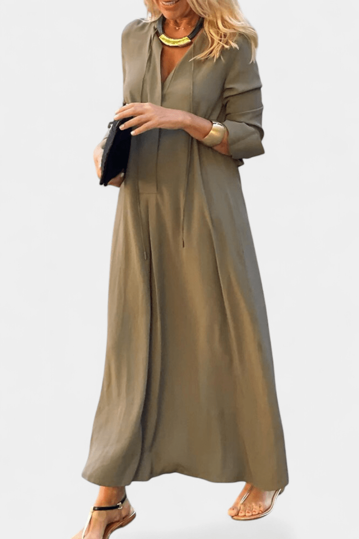 Catarina | Vestido com decote em V