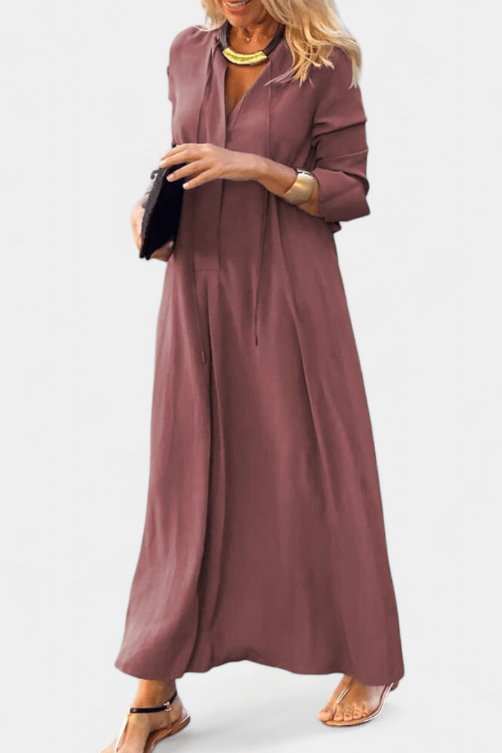 Catarina | Vestido com decote em V