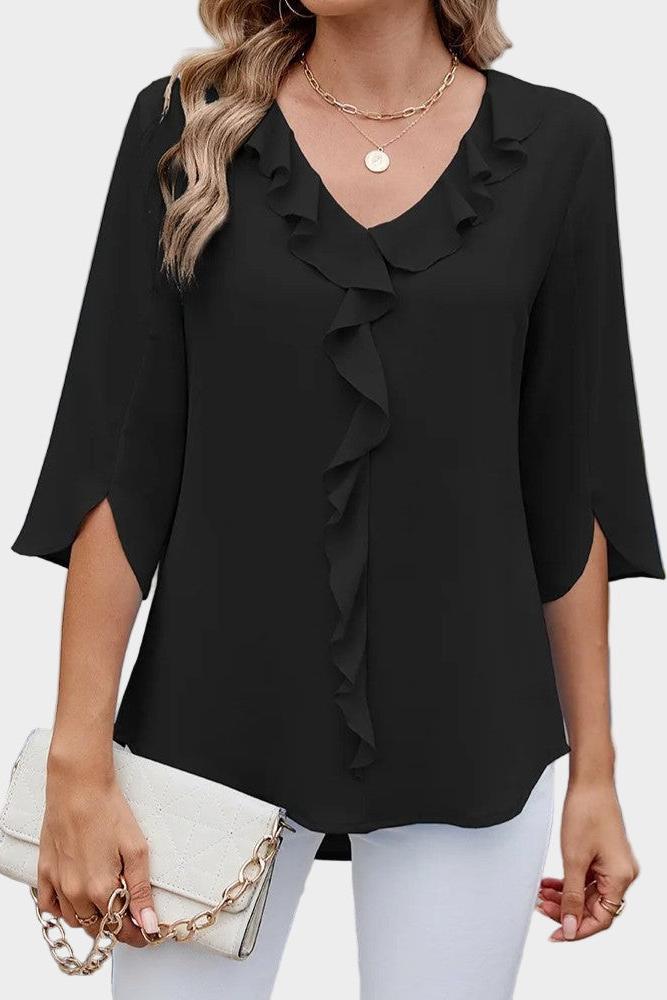Vânia | Blusa com volant
