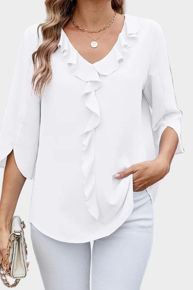 Vânia | Blusa com volant