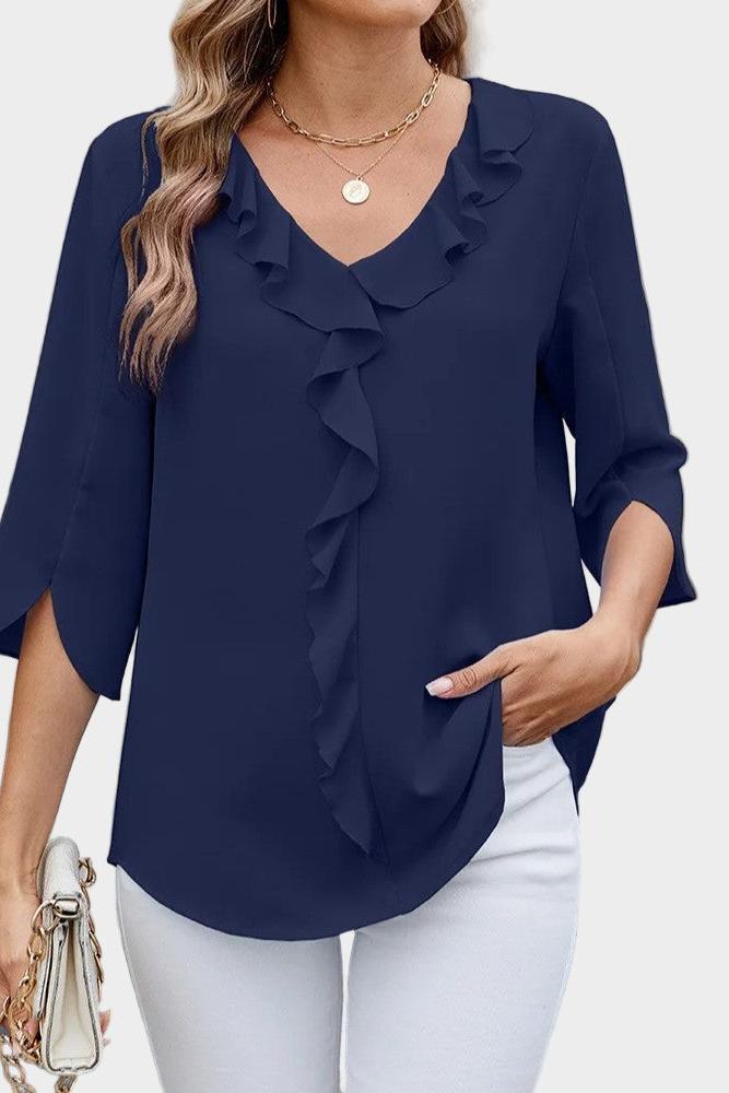 Vânia | Blusa com volant