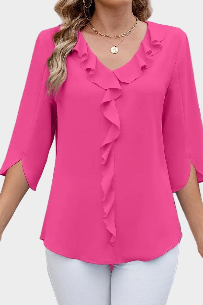 Vânia | Blusa com volant