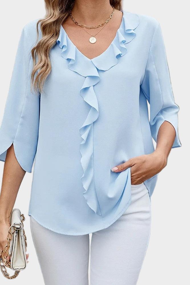 Vânia | Blusa com volant