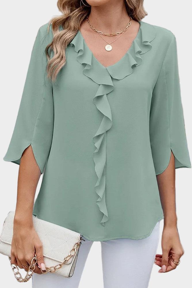 Vânia | Blusa com volant