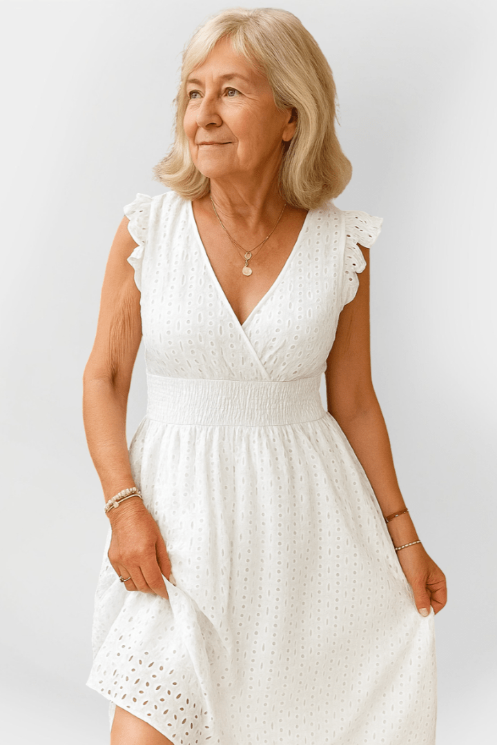 Mariana | Vestido midi franzido