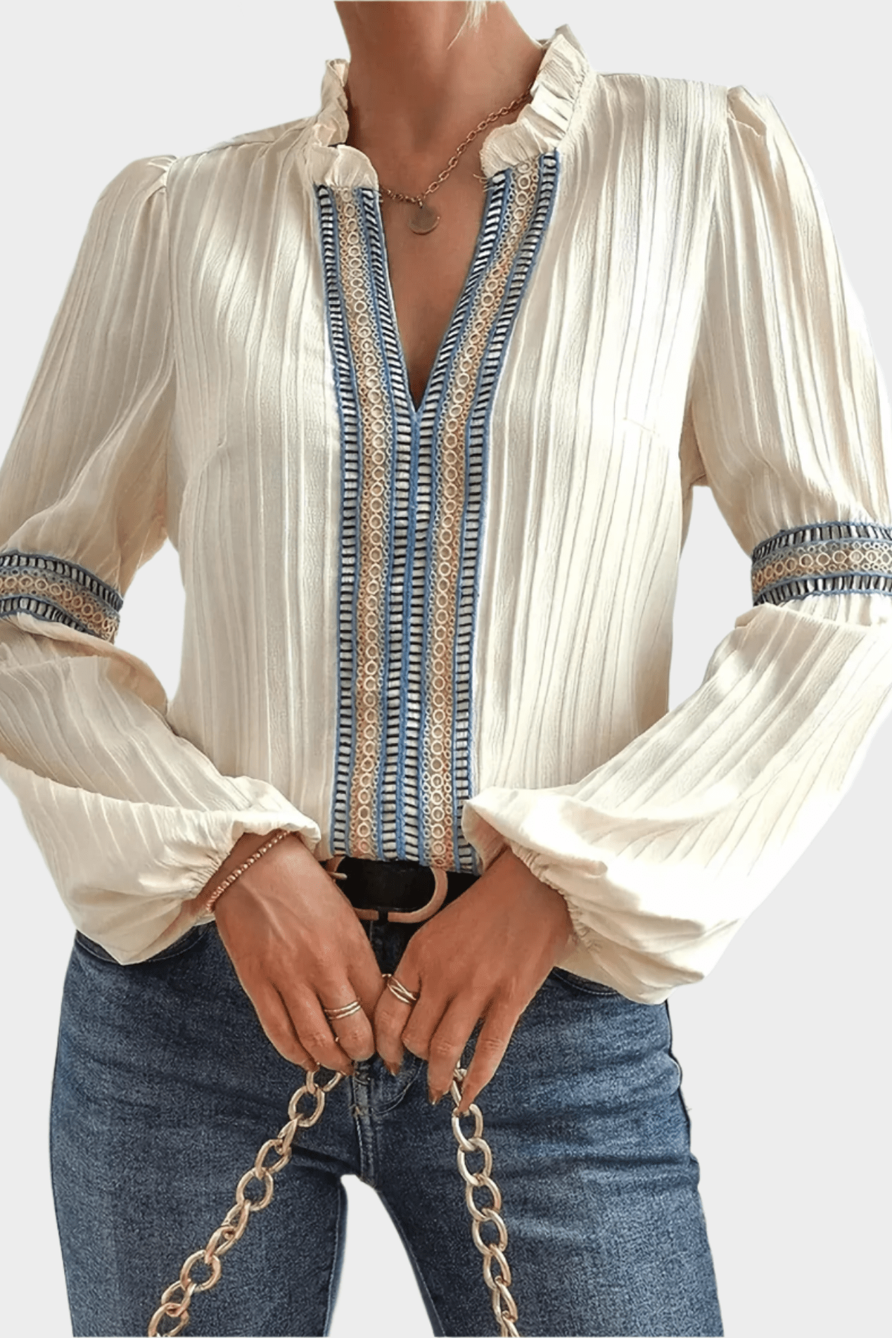 Joana | Camisa com decote em V