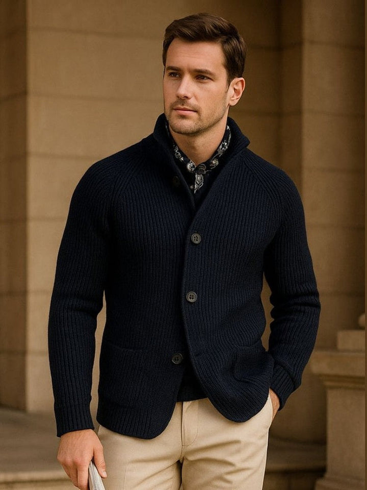 Paulo | Casaco a malha com botões