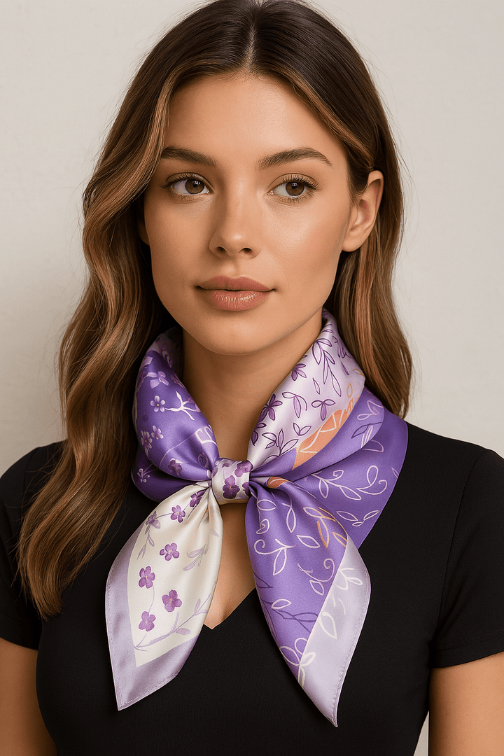 Emília | Cachecol de seda violetta