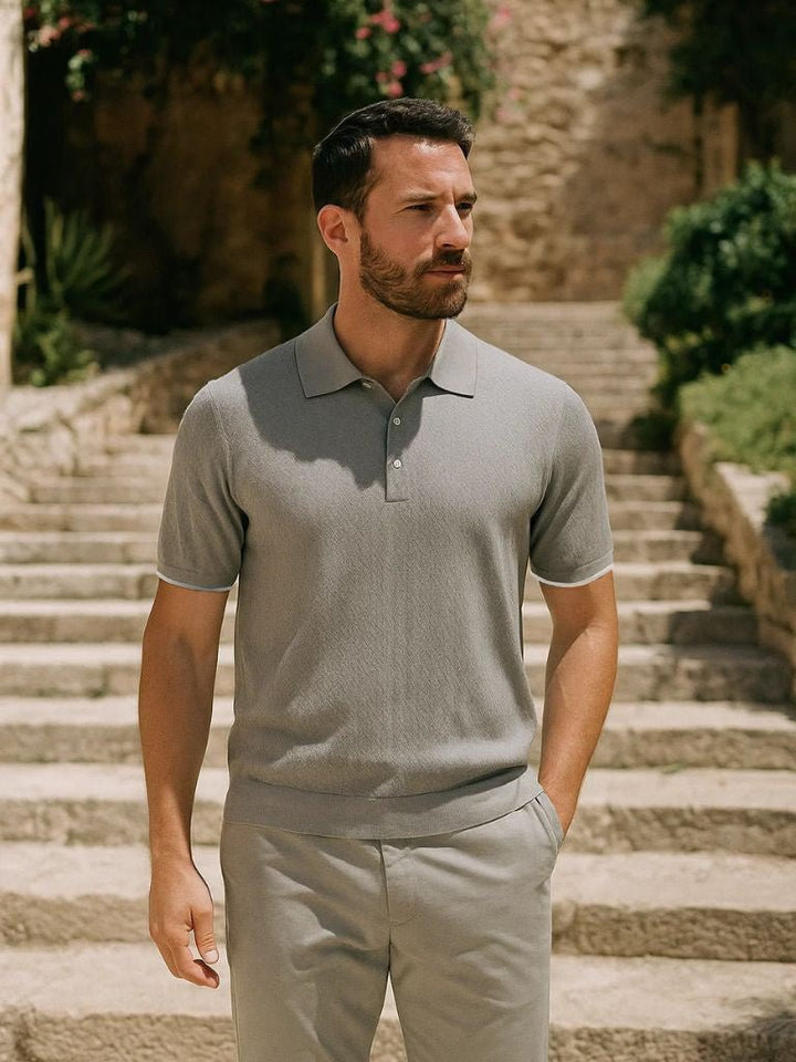 Miguel | Polo tricô brownston
