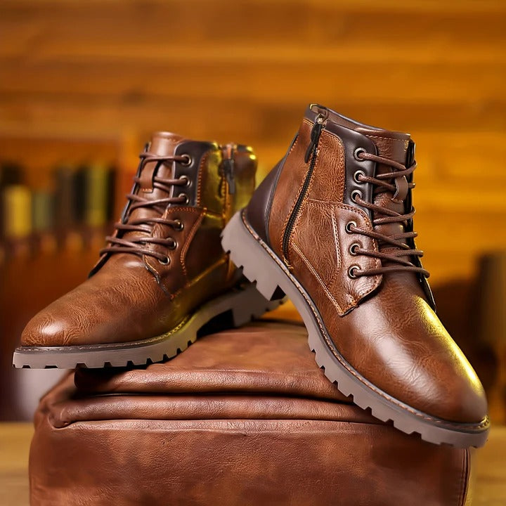 Custódio | Botins em pele sintética