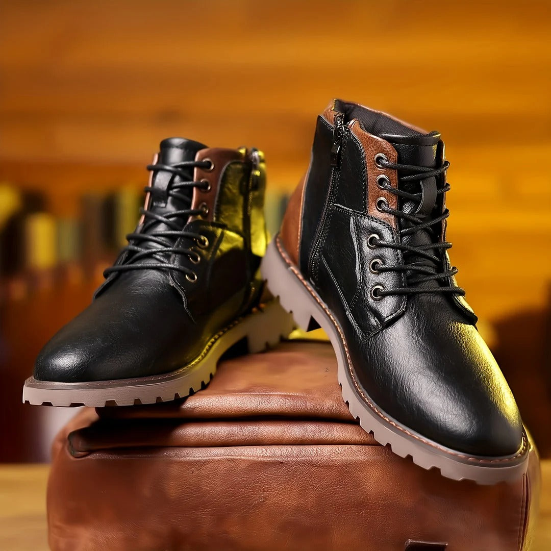 Custódio | Botins em pele sintética