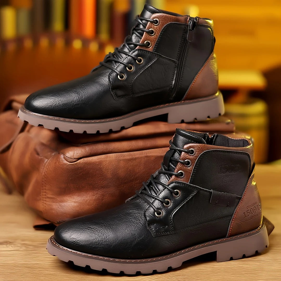 Custódio | Botins em pele sintética