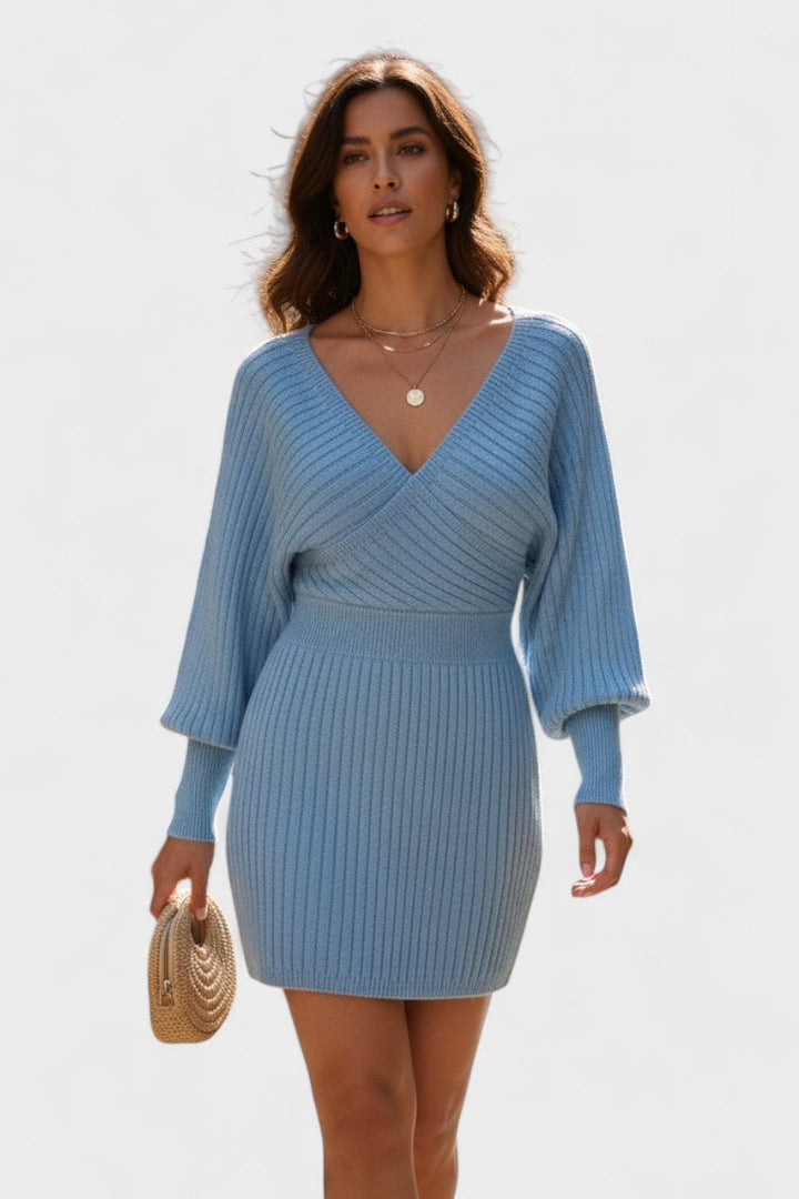 Vera | Vestido cruzado elegante com decote em V