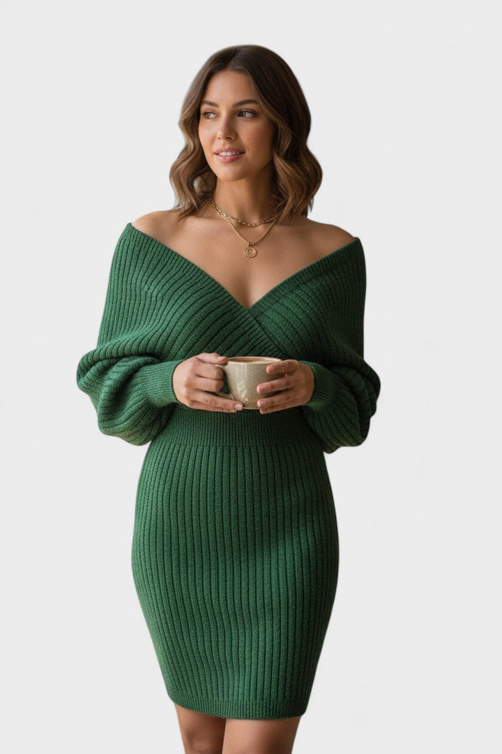 Vera | Vestido cruzado elegante com decote em V