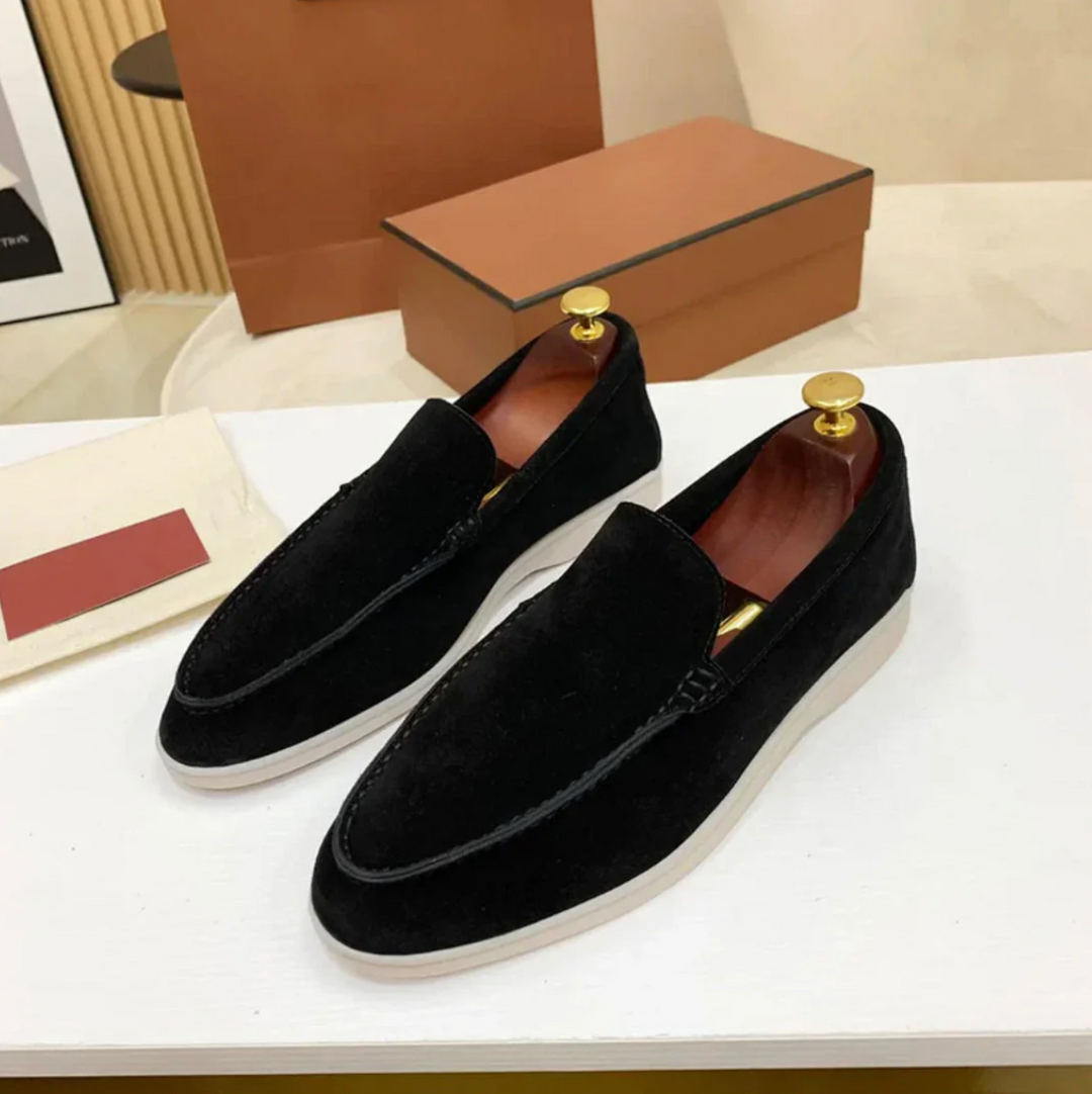 Aníbal | Mocassins em pele em camurça clássicos