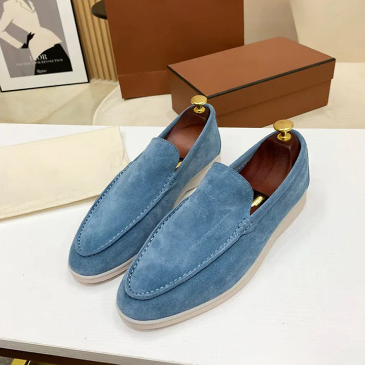 Aníbal | Mocassins em pele em camurça clássicos