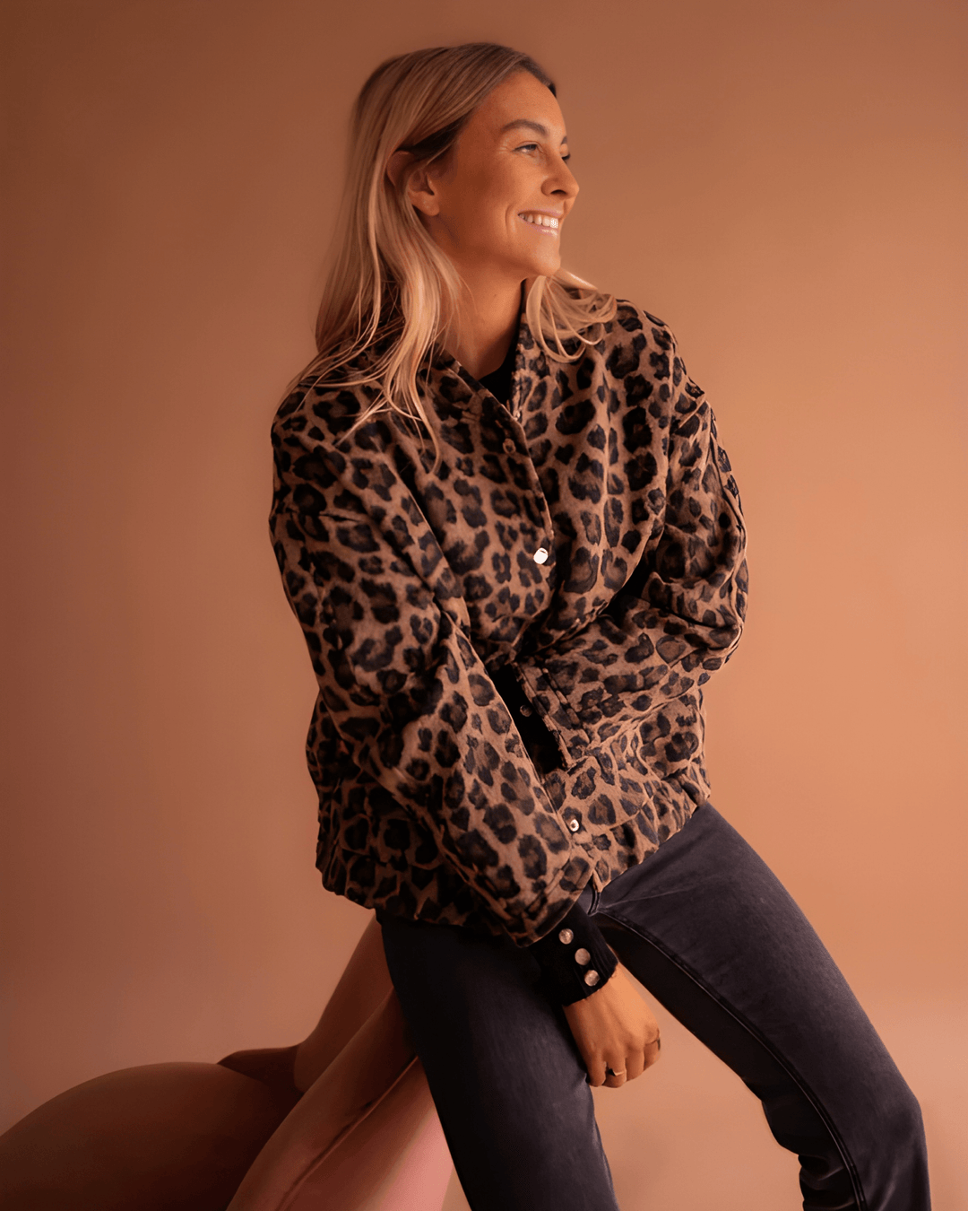 Paula | Casaco bomber animal print leopardo