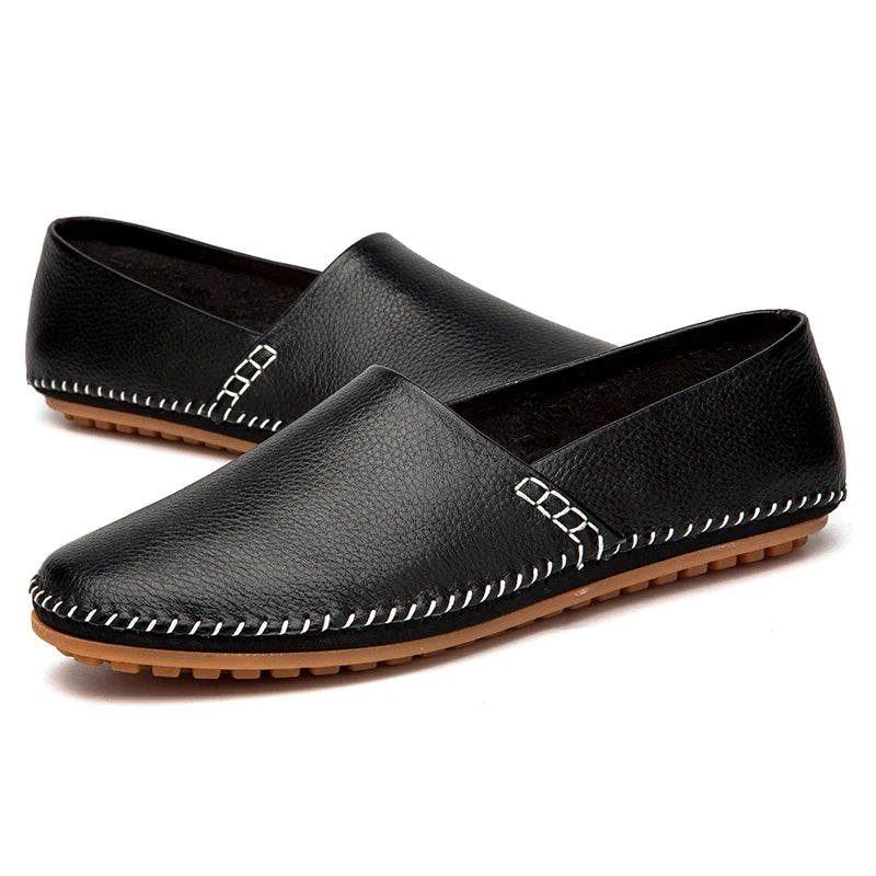 Raquel | Mocassins em pele leve